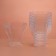 The form of plastic disposable for the buffet "forget -me -not", 100 ml, transparent, 25 pcs/unns.