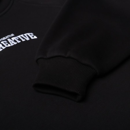 Female sweatshirt, black color, size 42-46 (One size)-4