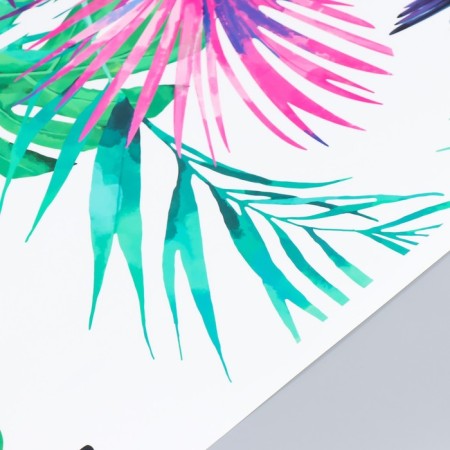 Sticker Plastic Interior Color "Hummingbirds and Palm leaves" 60x90 cm-2