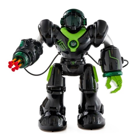 Robot radio -controlled "patrol", light effects, Russian voiceing, black color-1