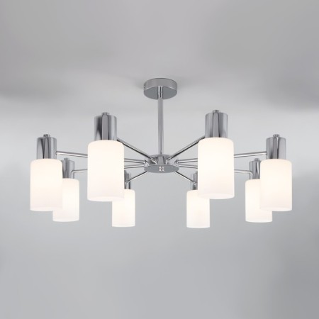 Ceiling Lamp EUROSVET VEGGA 70160/8, E14, 8x60W, 720x720x385 mm, chromium color