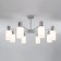Ceiling Lamp EUROSVET VEGGA 70160/8, E14, 8x60W, 720x720x385 mm, chromium color