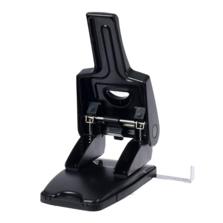 The hole is powerful for 65 sheets, Devente Stripe, with a ruler, reinforced case, black-3