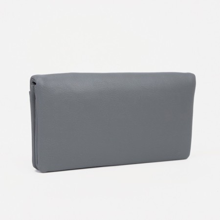 Women's wallet on magnets, gray color-1