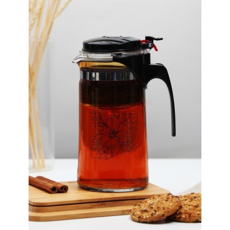 Teapot after a glass of Glass Dear Flowers, 900 ml-7