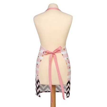 Apron Ethel "Pink Flamingo" 60x65 cm, 100% cotton, sarzha 190 g/m2-11