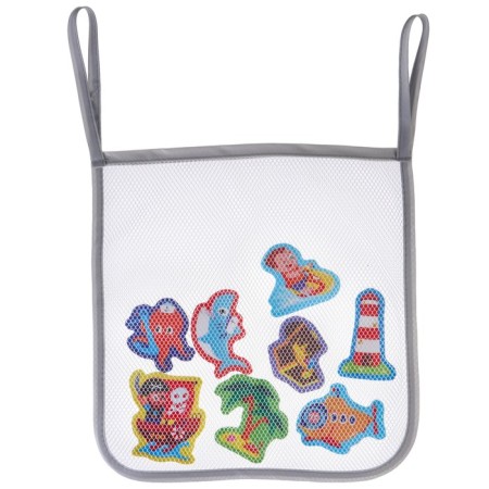 A set of bath toys "Pirates" 8 pieces with a grid + net, crush me-9