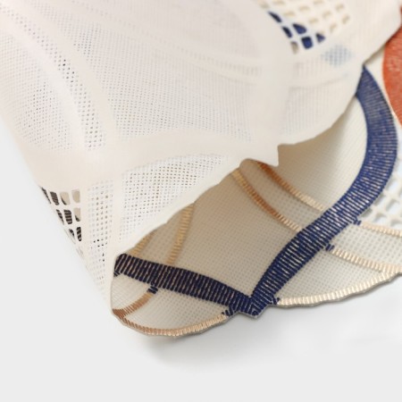 Openwork napkin for the table "Flower", 45 × 30 cm, white color-3