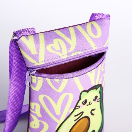 Gift set for girls Avomeow, bag + icon, lilac color-5
