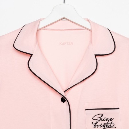 Female pajamas (shirt and trousers) Kaftan Shine p. 40-42, pink-6