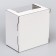Box for cake 2 windows, with handles, white, 23 x 23 x14 cm
