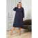 Women's dress, size 56, dark blue color