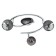 Lamp BIMEDA 3x3W LED Black 29x29x34.5cm