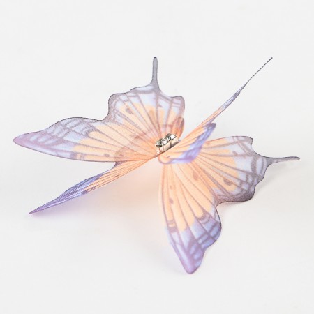 Decor for creativity "Butterfly Fire", two -layer, set of 12 pcs., Size 1 pc. - 5 × 5 cm-4