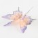Decor for creativity "Butterfly Fire", two -layer, set of 12 pcs., Size 1 pc. - 5 × 5 cm