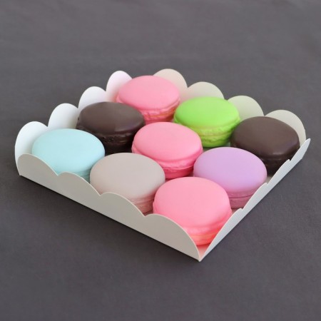 Box for cookies, white, 15 x 15 x 3 cm-2