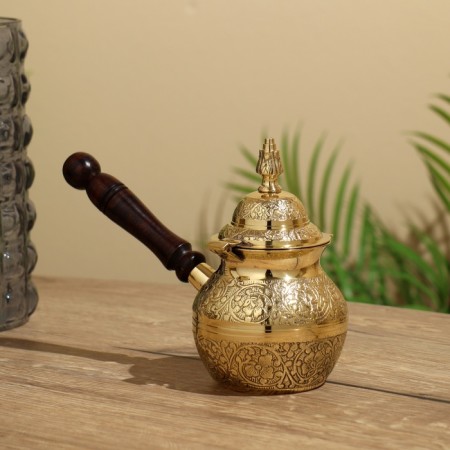 Turk with a lid 20x10x15 cm, brass-2