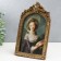 Photo frame Polystone 10x15 cm "Arca" Elevated gold 23x14.5x2 cm