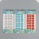 Stick plastic rhinestones "Rectangular crystals" mix 21.5x7 cm