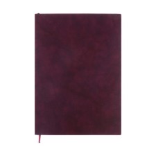 Diary A4 Leduced A4, 160 Escalada sheets, Soft cover of artificial leather, pancake embossing, liesse, cream block 70g/m2, burgundy