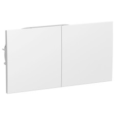 Double SE AtlasDesign, 16 A, 250 V, built -in., S/c, curtains, IP20, white, Atn000128