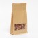 Zip-Lock package Craft with a flat bottom, rectangular window, 12 x 22 cm