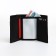 Male purse for magnet, department for bills, for maps, for coins, black color