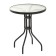 Set of garden furniture: table, 2 stools, black