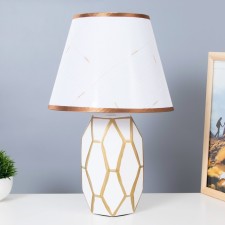 Santano table lamp E14 40W white-gold 20x25x39 cm Risalux