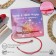 Bracelet-reinforcing "Red thread" YOUR DAILY LIFE Infinity, white color in gold
