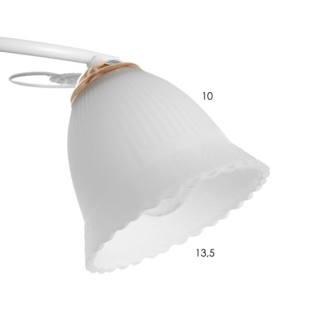 Luisa chandelier 3x60W E27 gold/white 48x48x24cm-4