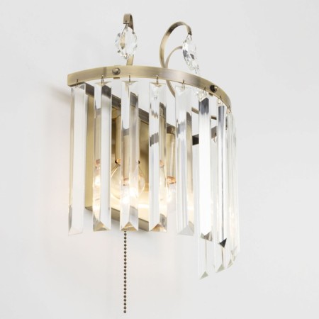 Lamp Citilux "Inga" CL335323, 25x30.5 cm, 2x60W, E14, brown color-19