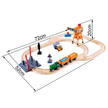 Game set "Railway with a crane"-3