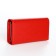 Women's wallet on magnets, red color