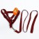 Acunition set is embossed, leash 120 x 2 cm, og 44-50 cm, red-black