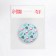 Flaming folding mirror, d = 7.5 cm, green color