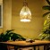 Lamp ceiling from the rattan "Indan" 1x120W, E27, 18x18x35 cm