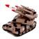 Radio -controlled “Battle” tank, shoots, smoke effect, brown color