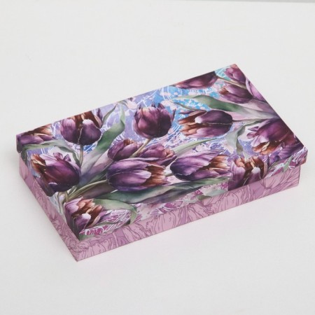 Set of rectangular boxes 4 in 1, "spring flowers", 30 x 20 x 8 - 24 x 14 x 5 cm-2
