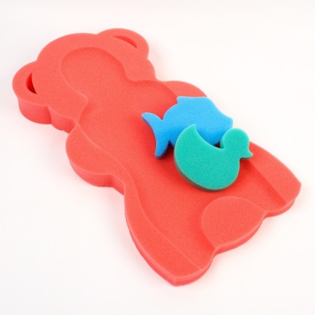 Maxi swimming lining "Bear", red/pink color, 55x30x6cm-1