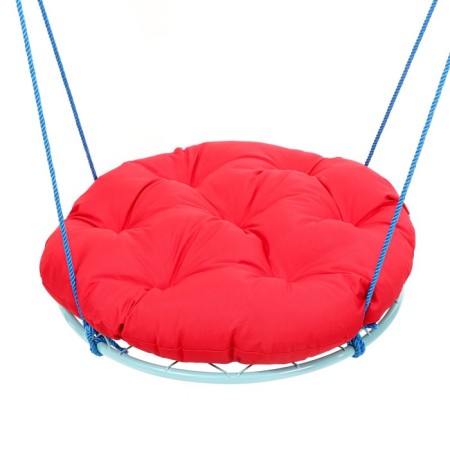 Swing "Nest" with a pillow D 90 cm, max load 80 kg, red pillow-1