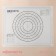 Reinforced rug with marking Konfinetta, silicone, 40 × 50 cm, 0.44 mm, black color