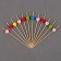 Skewers "heart", in the set 12 pcs.