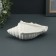 Steel stand - Climb "Shell Rawn" 12x15x5cm, white