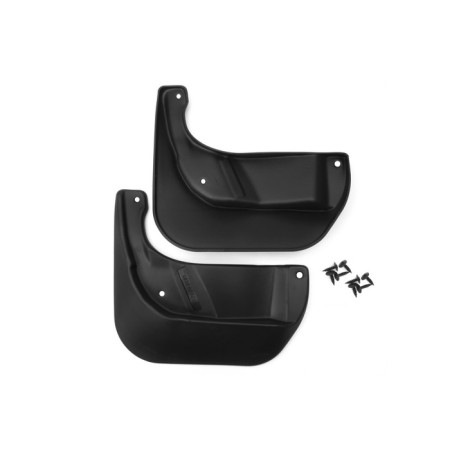 Front splashes for Opel Astra J, 2009-2017, set 2 pcs