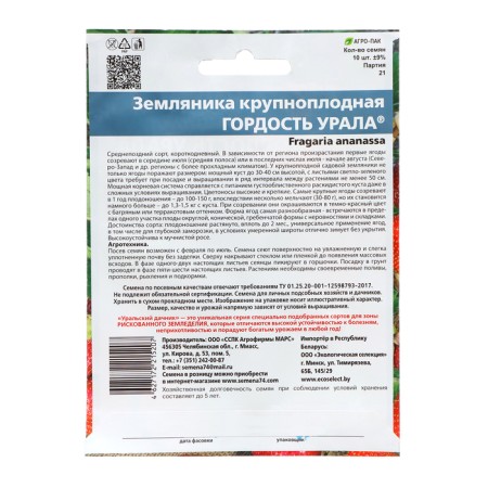Strawberries "Pride of the Urals", 10 pcs-1