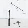 Muscic Life microphone flooring is floor, under two microphones, h-150 cm, D microphone 2.5 cm