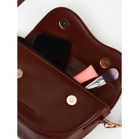 Bag Women's Messenger with Lightning, the color of the red-brown-8