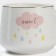 Coffee steam ceramic “cloud”, 3 objects: mug, saucer 21 × 15 cm, spoon h = 13 cm, white color