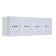 Kuntsevo socket Optima, four -seater, 16 A, 250 V, without salary, outer, white